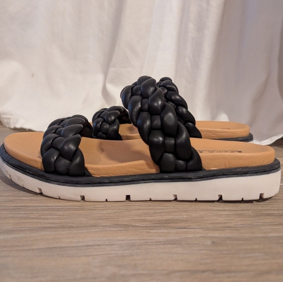Born Black Braided Women's Sandals Size 8 - Picture 3 of 3